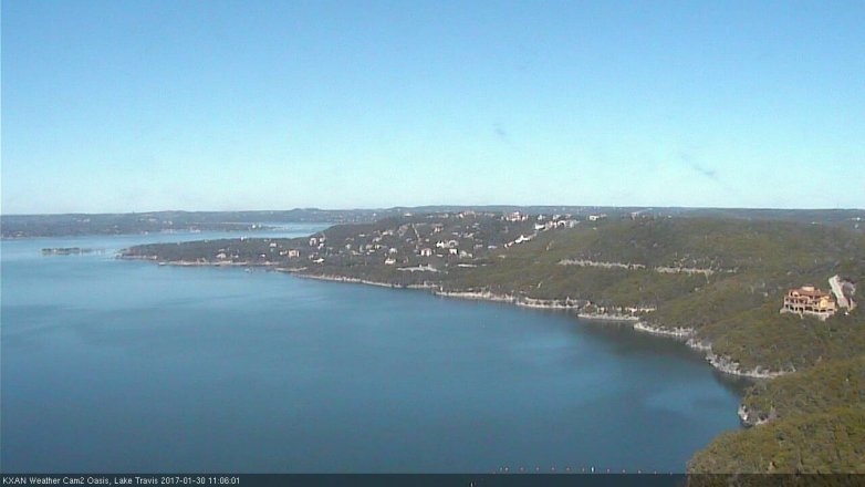Lake Travis webcam, January 30, 2017 10:35 AM CT