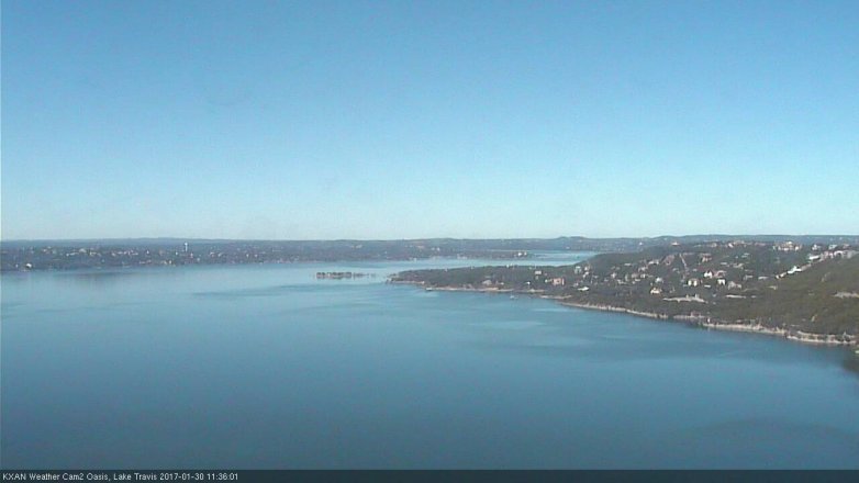 Lake Travis webcam, January 30, 2017 10:45 AM CT