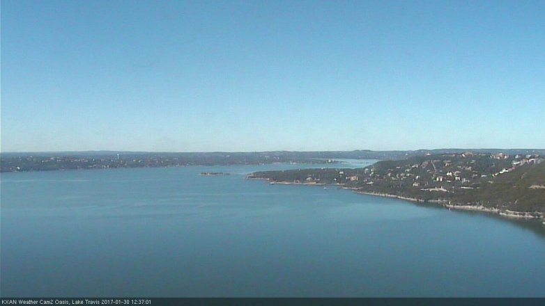 Lake Travis webcam, January 30, 2017 11:50 AM CT