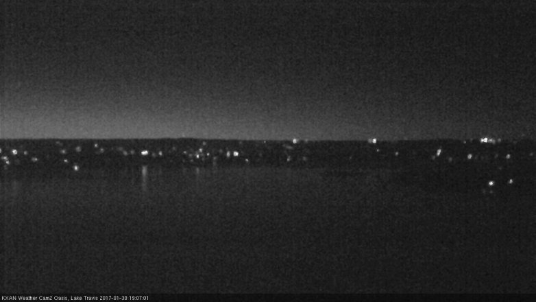 Lake Travis webcam, January 30, 2017 6:10 PM CT