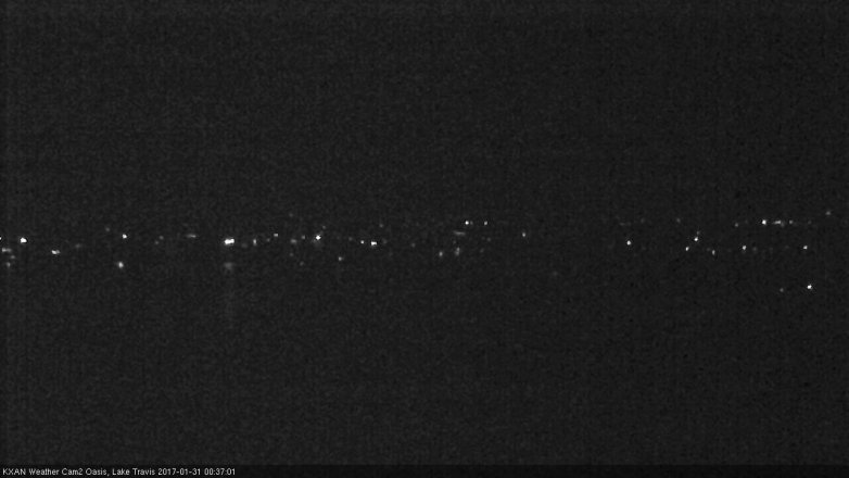 Lake Travis webcam, January 30, 2017 12:00 AM CT