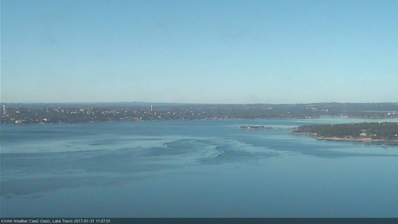 Lake Travis webcam, January 31, 2017 10:25 AM CT