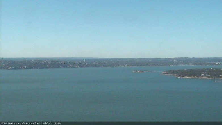 Lake Travis webcam, January 31, 2017 1:00 PM CT