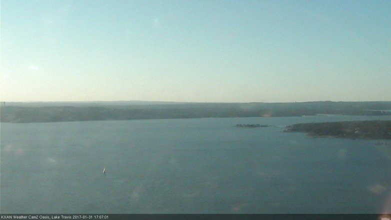 Lake Travis webcam, January 31, 2017 4:30 PM CT