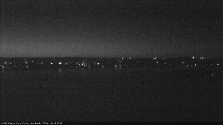 Lake Travis webcam, January 31, 2017 6:10 PM CT