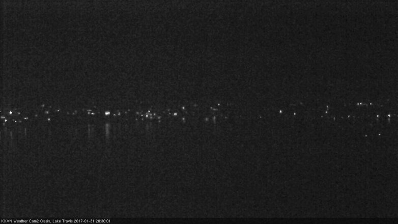 Lake Travis webcam, January 31, 2017 7:50 PM CT