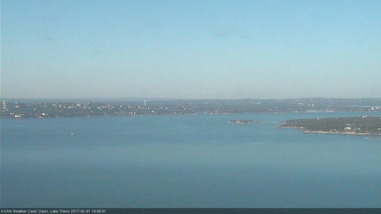 Lake Travis webcam, February 1, 2017 9:35 AM CT