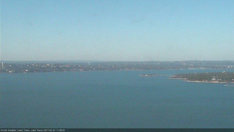 Lake Travis webcam, February 1, 2017 10:35 AM CT