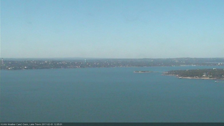 Lake Travis webcam, February 1, 2017 11:15 AM CT