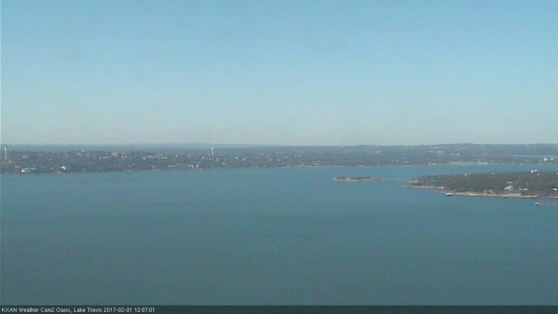 Lake Travis webcam, February 1, 2017 11:20 AM CT