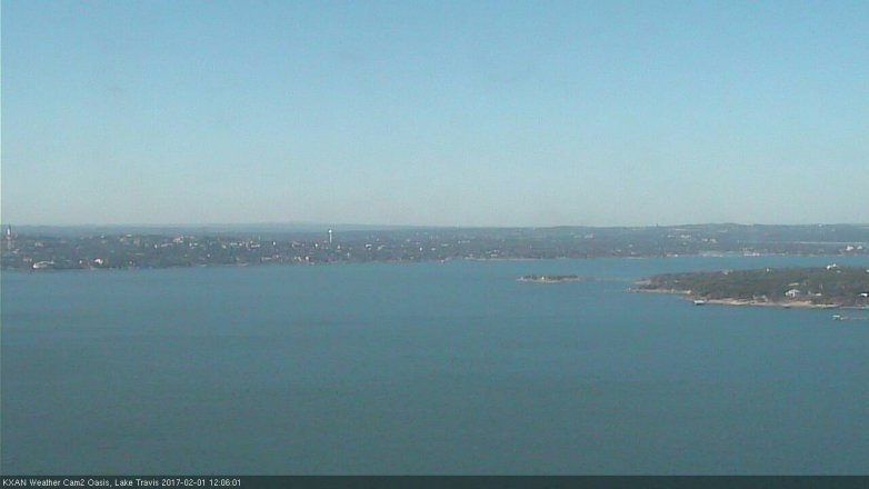 Lake Travis webcam, February 1, 2017 11:25 AM CT