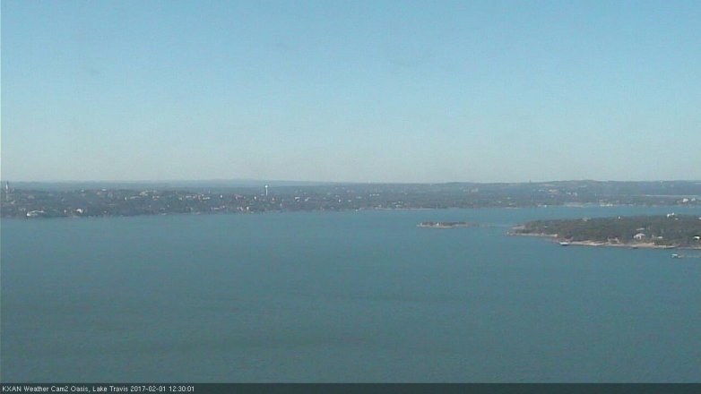 Lake Travis webcam, February 1, 2017 11:35 AM CT