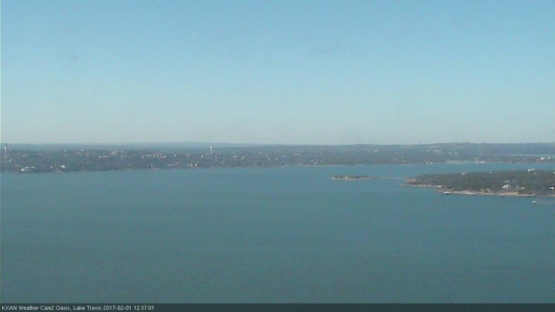 Lake Travis webcam, February 1, 2017 12:00 PM CT