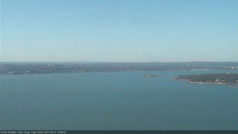 Lake Travis webcam, February 1, 2017 12:15 PM CT