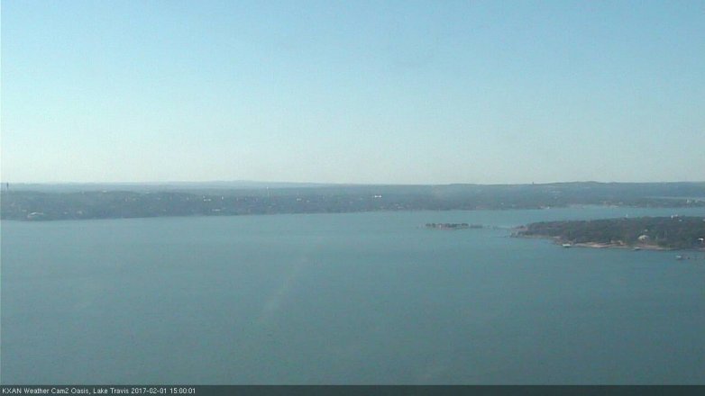 Lake Travis webcam, February 1, 2017 2:25 PM CT