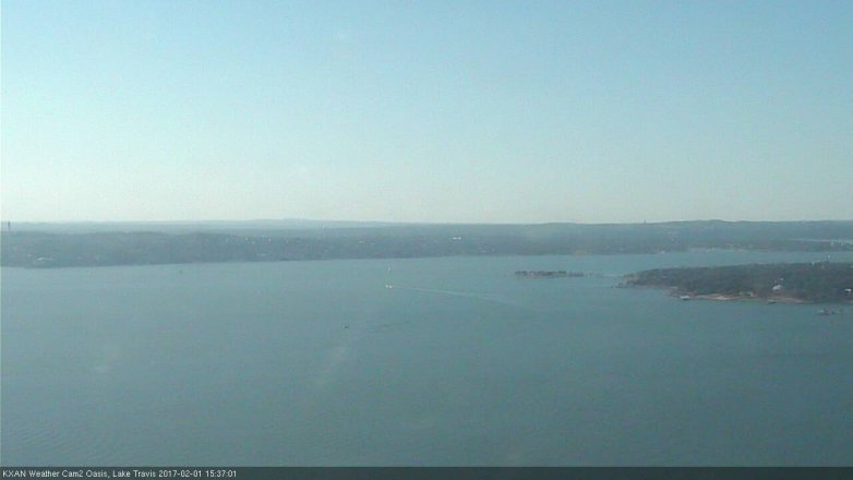 Lake Travis webcam, February 1, 2017 2:40 PM CT