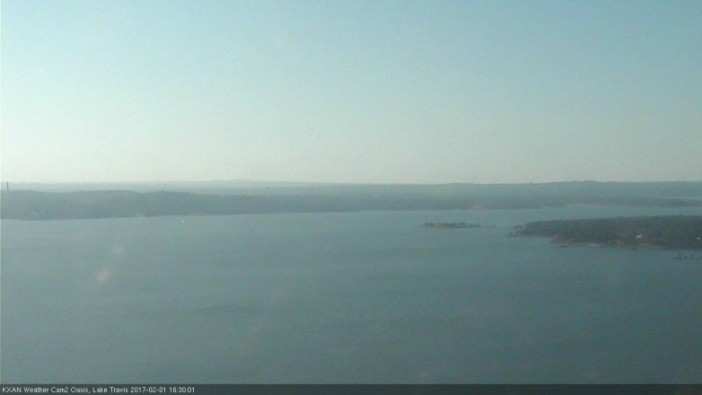 Lake Travis webcam, February 1, 2017 3:40 PM CT