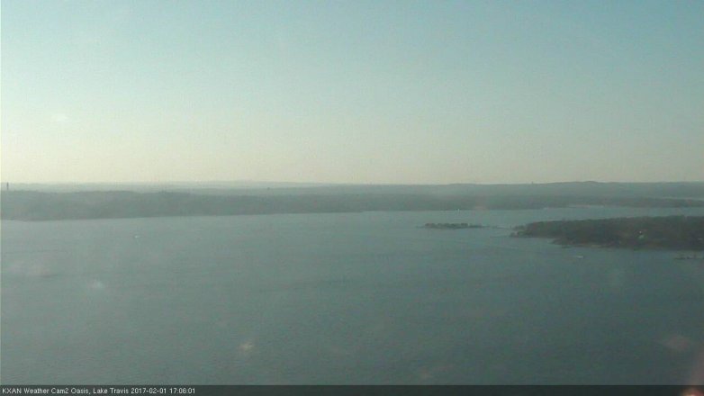 Lake Travis webcam, February 1, 2017 4:30 PM CT