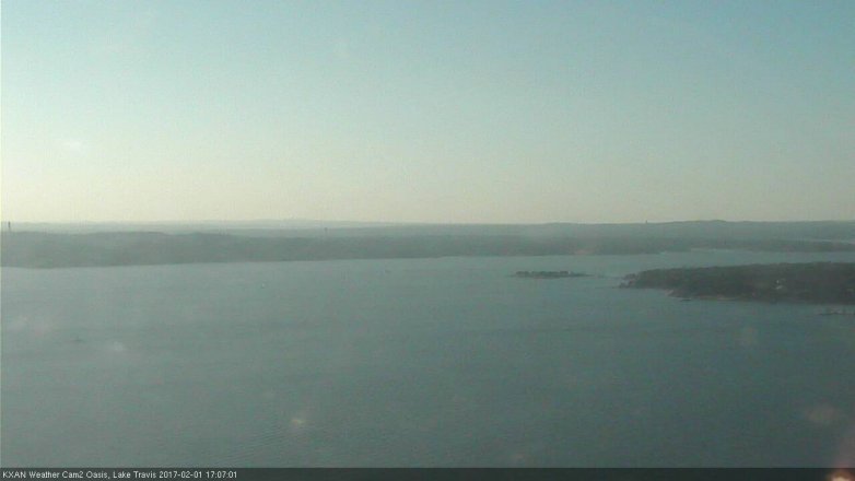 Lake Travis webcam, February 1, 2017 4:35 PM CT