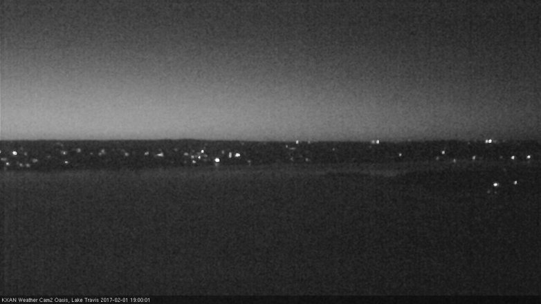 Lake Travis webcam, February 1, 2017 6:10 PM CT