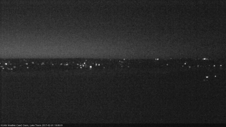 Lake Travis webcam, February 1, 2017 6:20 PM CT