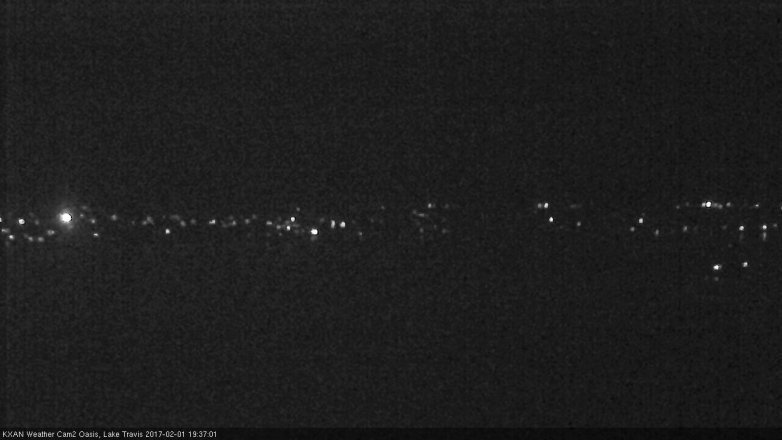 Lake Travis webcam, February 1, 2017 6:40 PM CT