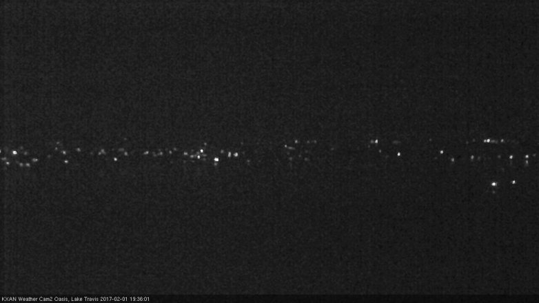 Lake Travis webcam, February 1, 2017 6:55 PM CT