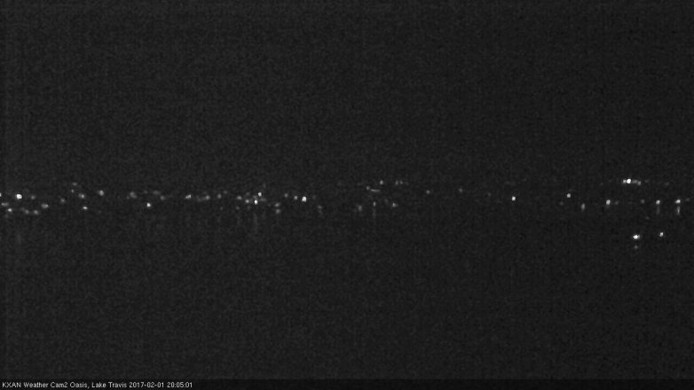 Lake Travis webcam, February 1, 2017 7:15 PM CT