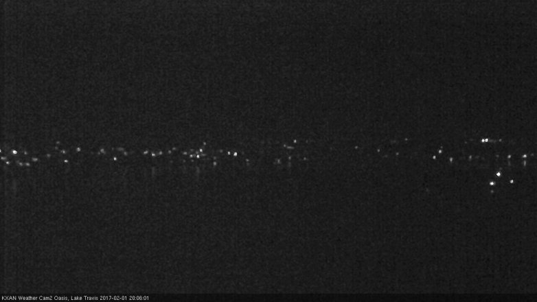 Lake Travis webcam, February 1, 2017 7:35 PM CT