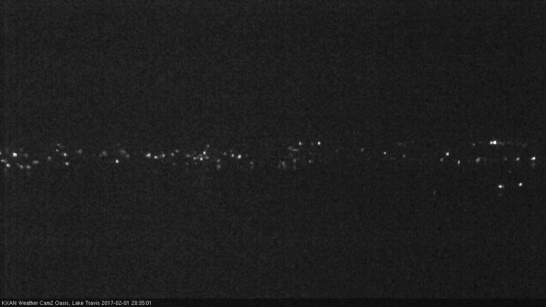 Lake Travis webcam, February 1, 2017 7:40 PM CT
