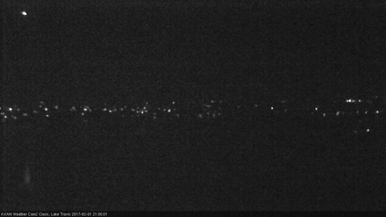 Lake Travis webcam, February 1, 2017 8:10 PM CT