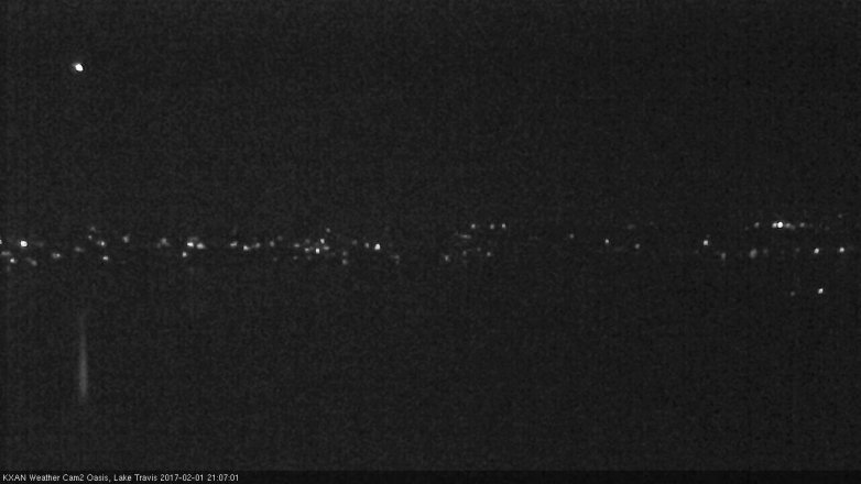 Lake Travis webcam, February 1, 2017 8:20 PM CT