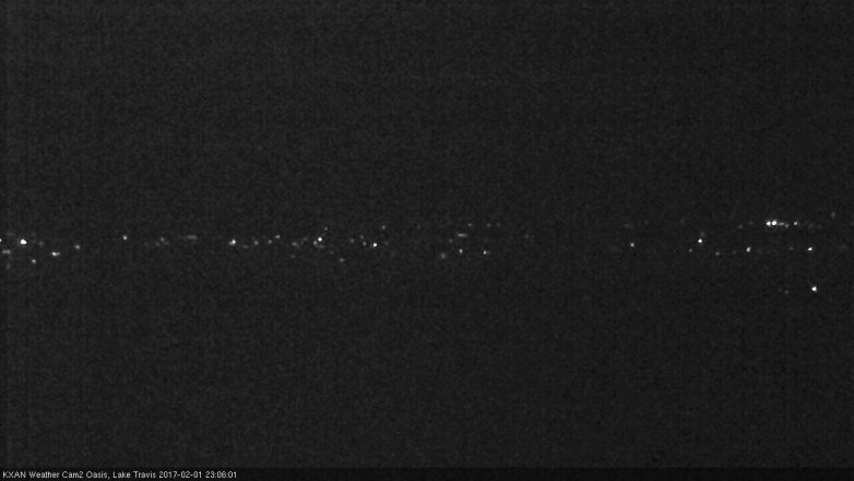 Lake Travis webcam, February 1, 2017 10:15 PM CT
