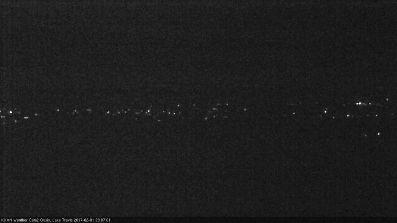 Lake Travis webcam, February 1, 2017 10:35 PM CT