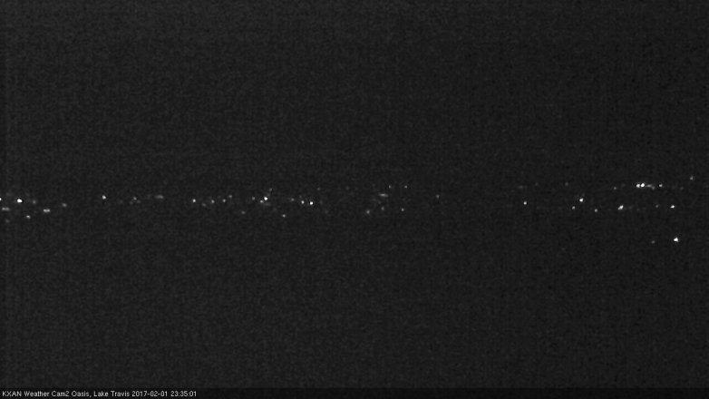 Lake Travis webcam, February 1, 2017 10:45 PM CT