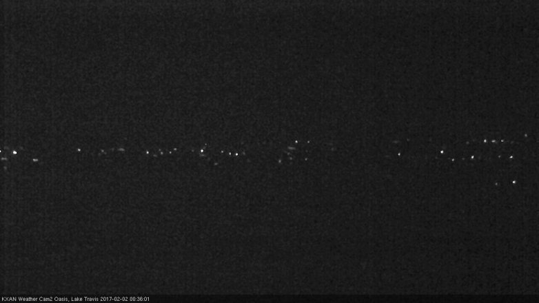 Lake Travis webcam, February 1, 2017 11:40 PM CT