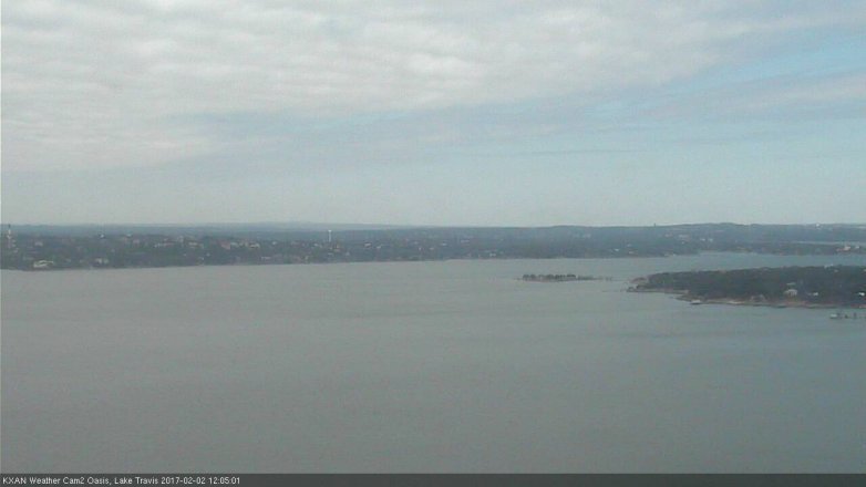 Lake Travis webcam, February 2, 2017 11:20 AM CT