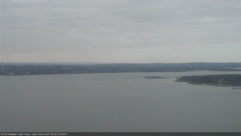 Lake Travis webcam, February 2, 2017 2:05 PM CT