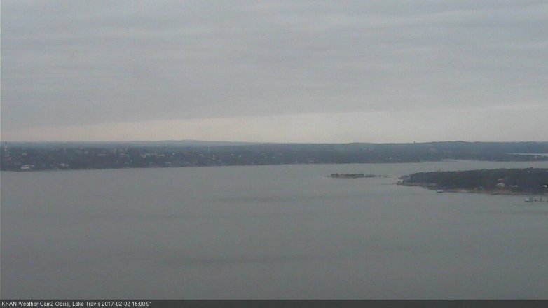 Lake Travis webcam, February 2, 2017 2:30 PM CT