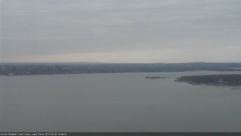 Lake Travis webcam, February 2, 2017 2:35 PM CT