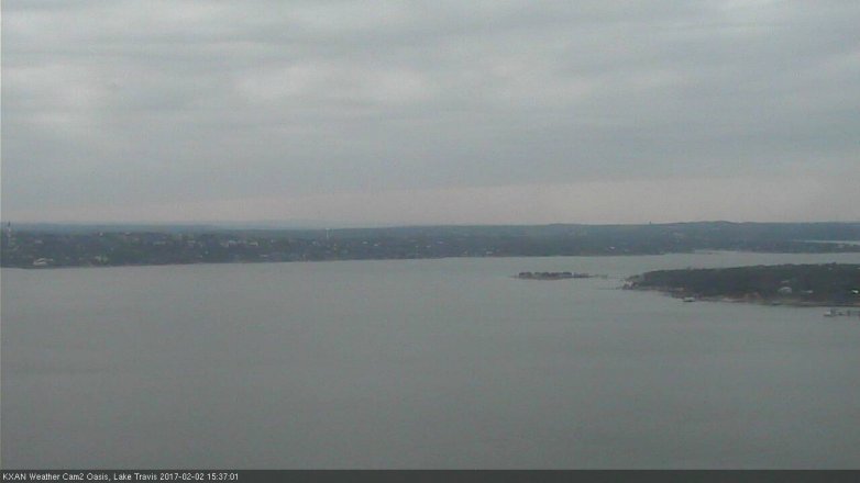 Lake Travis webcam, February 2, 2017 2:50 PM CT