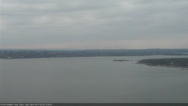 Lake Travis webcam, February 2, 2017 2:55 PM CT