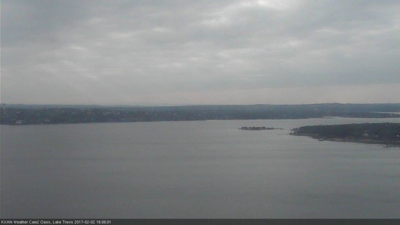Lake Travis webcam, February 2, 2017 3:10 PM CT