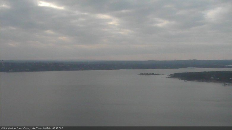 Lake Travis webcam, February 2, 2017 4:20 PM CT