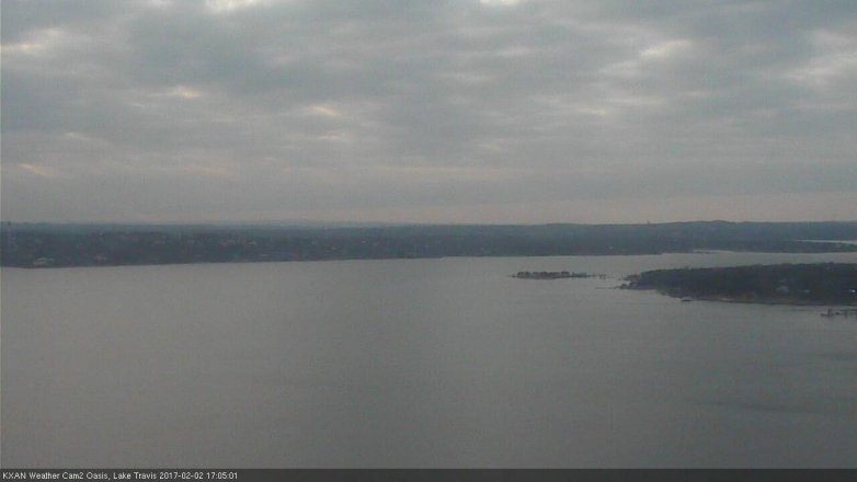 Lake Travis webcam, February 2, 2017 4:25 PM CT