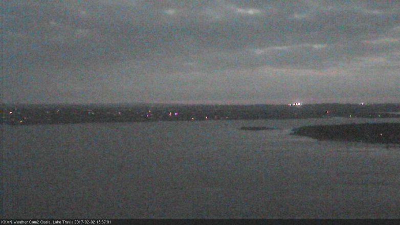 Lake Travis webcam, February 2, 2017 5:40 PM CT