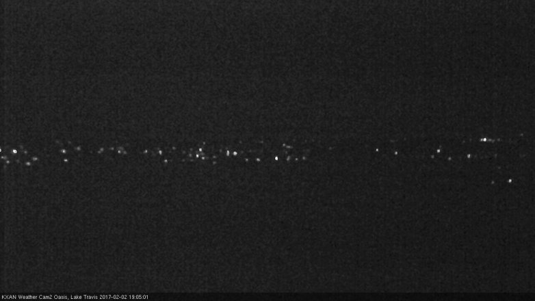 Lake Travis webcam, February 2, 2017 6:30 PM CT