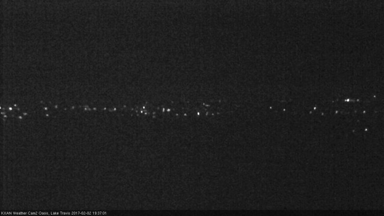 Lake Travis webcam, February 2, 2017 6:55 PM CT