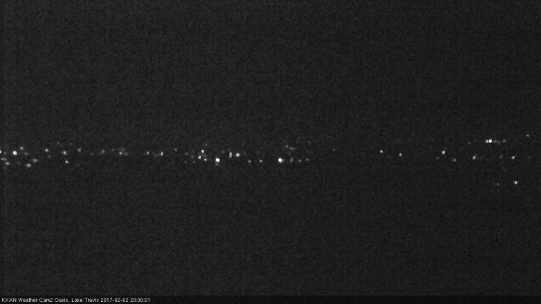 Lake Travis webcam, February 2, 2017 7:25 PM CT