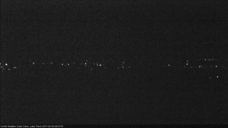 Lake Travis webcam, February 2, 2017 11:45 PM CT